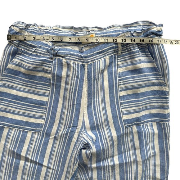 C&C California Womens 100%‎ Linen Stripe Straight Leg Pants Size XL - Picture 4 of 10
